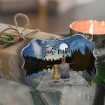 Personalizado Hablando Estrellas y Luna Llena Forma Irregular Acrílico Ornamento Perro Mamá Papá Decoración Navidad Memorial Regalo para los dueños de