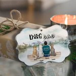 Personalizado Los perros siempre estarán con sus dueños Mascotas Forma irregular Acrílico Adorno Regalo de Navidad para amigos