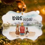 Personalizado Los perros siempre estarán con sus dueños Mascotas Forma irregular Acrílico Adorno Regalo de Navidad para amigos