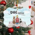 Personalized under the Blue Sky for The Rest of Our Lives Pets Irregular Shape Acrylic Ornament Christmas Gift for Friends