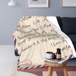 Coperta personalizzata con foto e testo del nome Regalo di compleanno a distanza per mamma e amica