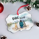 Personalizado Los perros siempre estarán con sus dueños Mascotas Forma irregular Acrílico Adorno Regalo de Navidad para amigos