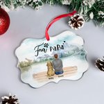 Personalizzato Gli umani sono anche genitori di cani Animali domestici Forma irregolare Ornamento acrilico regalo di Natale per gli amici