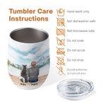 Personalized Life Is Better With Dogs Wine Tumbler Food Grade Stainless Steel Birthday Christmas Gift for Dog Lovers