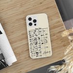 Personalizzato Retro Library Date Due Card Nero o trasparente Custodia per iPhone Regali di Natale per gli amanti dei libri