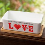 Vaso da fiori personalizzato Love Grows Here con 1-10 nomi Festa dei nonni Ringraziamento Regalo di compleanno per i nonni Madre