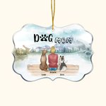 Personalizado Los perros siempre estarán con sus dueños Mascotas Forma irregular Acrílico Adorno Regalo de Navidad para amigos