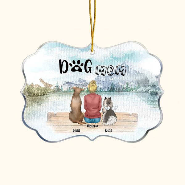 Cani personalizzati saranno sempre con i loro proprietari Animali domestici Forma irregolare Ornamento acrilico regalo di Natale per gli amici