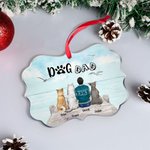 Personalized under the Blue Sky for The Rest of Our Lives Pets Irregular Shape Acrylic Ornament Christmas Gift for Friends