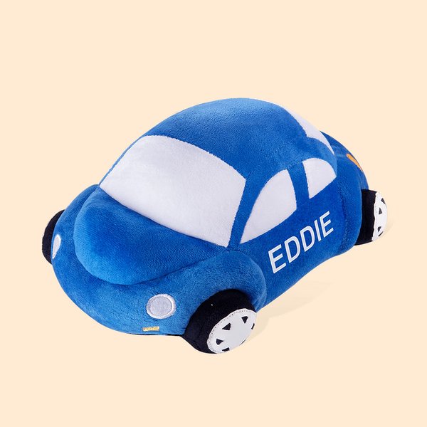 Gepersonaliseerde Auto Opgevuld Pluche Speelgoed Kussen Zacht en Knuffelbaar Speelgoed voor Jongens Meisjes Babys