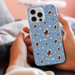 Custodia colorata personalizzata per telefono con foto di animali domestici Regalo di Natale Regalo commemorativo Regalo di compleanno per chi ama gli animali domestici