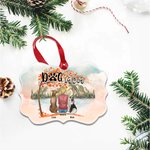 Personalized We Are Together in The Fall Pets Irregular Shape Ceramic Ornament Christmas Gift for Friends