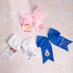 Personalized School Pencil Bow Hair Accessories with Grade And Name Halloween Christmas Back to School Gift for Children