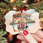 Personalized We Are Together in The Fall Pets Irregular Shape Ceramic Ornament Christmas Gift for Friends