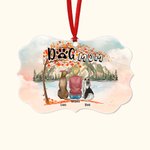 Personalized We Are Together in The Fall Pets Irregular Shape Ceramic Ornament Christmas Gift for Friends