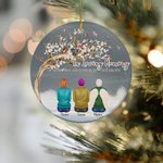 Personalized In Loving Memory Of Those Who Are Forever In My Heart Ceramic Ornament Christmas Memorial Gift for Family Friends