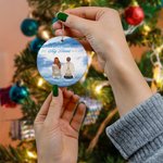 Personalized Your Wings Were Ready But My Heart Was Not Ceramic Ornament Christmas Memorial Gift for Family Friends