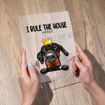 Personalised I Rule The House Transparent Acrylic Plaque House Decoration Christmas Gift Birthday Gift for Dog Cat Lovers