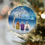 Personalised Your Wings Were Ready But My Heart Was Not Round Ceramic Ornament Memorial Gift for Family Friend