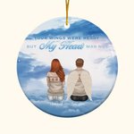 Personalized Your Wings Were Ready But My Heart Was Not Ceramic Ornament Christmas Memorial Gift for Family Friends