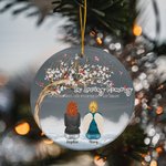 Personalized In Loving Memory Of Those Who Are Forever In My Heart Ceramic Ornament Christmas Memorial Gift for Family Friends