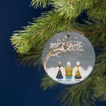 Personalized I Am Always With You Ceramic Ornament Christmas Memorial Gift for Family Friends