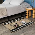 Personalised Beware of Pets Welcome Door Mat Christmas Gift Cat Dog Pet Lovers