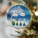Personalized I Miss You I Know Round Ceramic Ornament Christmas Tree Decor Memorial Gift for Family Friends