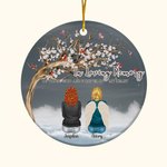 Personalized In Loving Memory Of Those Who Are Forever In My Heart Ceramic Ornament Christmas Memorial Gift for Family Friends