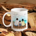 Personalized Making Memories One Campsite at a Time Beach Vacation White Ceramic Mug Family Camping Trip Mug Gift for Family Friend 11oz 15oz