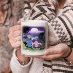 Personalized Let's Go Camping Mountain White Ceramic Mug Family Camping Trip Mug Gift for Family Friend 11oz 15oz
