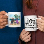 Personalised Let's Sleep Under The Stars White 11/15oz Ceramic Mug Camping Trip Mug Gift for Family Friend