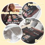 Personalized We're Trouble When We Are Together Who Knew Best Friend Blanket Birthday Gift Christmas Gift