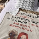 Personalized Leopard Style We're Not Sugar & Spice Blanket Christmas Gift Birthday Gift for Bestie