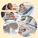 Personalised Jeans Style We're Trouble When We Are Together Who Knew Blanket Soul Sister Gift Christmas Gift