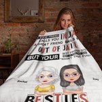 Personalised We Are More Than Besties A Good Friend Fleece Blanket Sherpa Blanket Friendship Ideas Gift for Best Friend