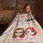 Personalised Leopard Style Partners in Crime Blanket Christmas Gift Birthday Gift for Best Friend