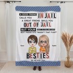 Coperta personalizzata We Are More Than Besties A Good Friend Coperta morbida e calda Regalo di amicizia