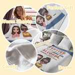 Personalised Besties Here's To Another Year Of Bonding Over Alcohol Blanket Friendship Ideas Gift for Best Friend