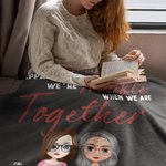 Personalized We're Trouble When We Are Together Who Knew Best Friend Blanket Birthday Gift Christmas Gift