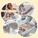 Personalised Besties Here's To Another Year Of Bonding Over Alcohol Blanket Birthday Graduation Gift for Friends