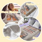 Personalized Leopard Style Here's To Another Year Of Bonding Over Alcohol Blanket Christmas Gift Friendship Gift for Besties