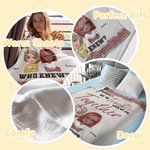 Personalised We're Trouble When We Are Together Who Knew Blanket Christmas Birthday Gift for Bestie