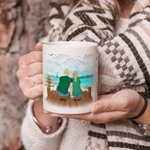 Personalized Home Is Where We Park It Beach Vacation White Ceramic Mug Family Camping Trip Mug Gift for Family Friend 11oz 15oz