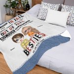 Coperta personalizzata We Are More Than Besties A Good Friend Coperta morbida e calda Regalo di amicizia