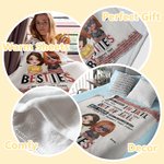 Personalised We Are More Than Besties Blanket Christmas Gift Birthday Gift for Best Friend
