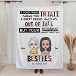 Personalised We Are More Than Besties A Good Friend Fleece Blanket Sherpa Blanket Friendship Ideas Gift for Best Friend