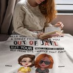 Personalised We Are More Than Besties Blanket Christmas Gift Birthday Gift for Best Friend