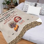 Personalized Leopard Style We're Not Sugar & Spice Blanket Christmas Gift Birthday Gift for Bestie