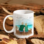 Personalized Home Is Where We Park It Beach Vacation White Ceramic Mug Family Camping Trip Mug Gift for Family Friend 11oz 15oz